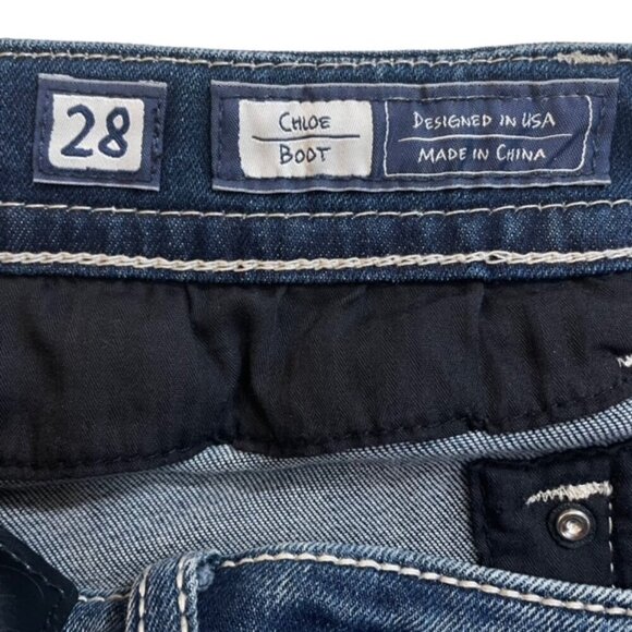 MISS ME Chloe Embellished Bootcut Jeans - Size 28 - Picture 10 of 12